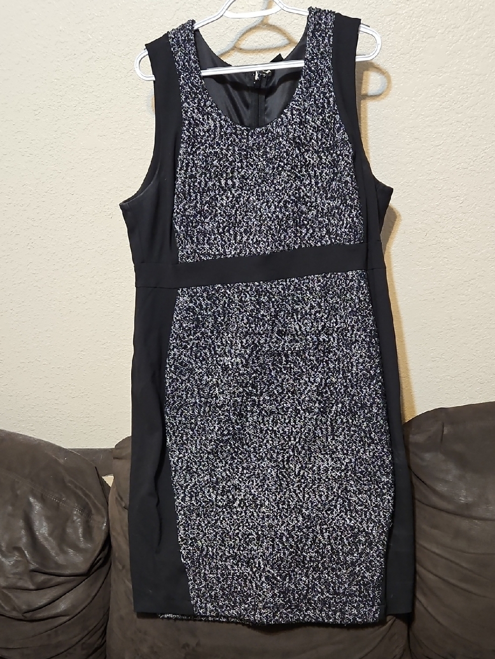 torrid Black and Heathered Gray Tweed Sheath Dress